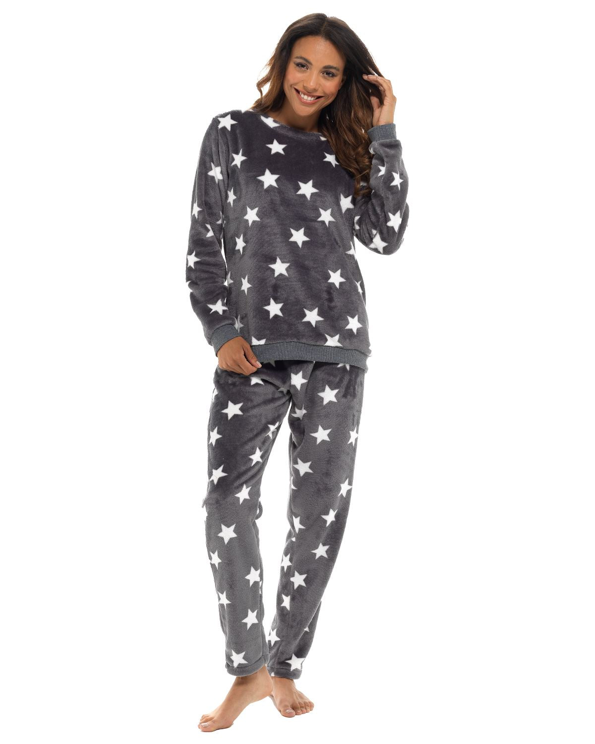 Slumber Hut - Pyjama Onesie Chien Carlin Polaire Pour Filles 7-13 Ans | Chaud, Doux, Capuche Mignonne - Idéal Noël - 11