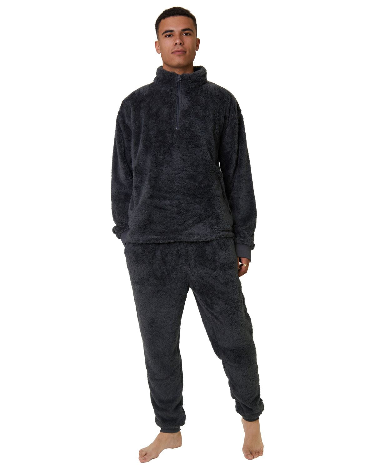 Loungeable Mens Sherpa Fleece Lounge Joggers