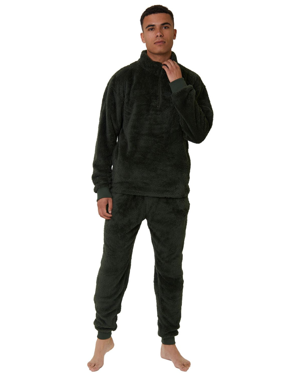 Loungeable Mens Sherpa Fleece Lounge Joggers