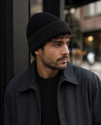 Pro Climate Mens Turn Up Chunky Knit Beanie Hat