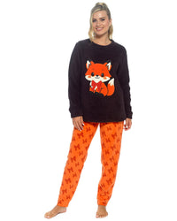 Foxbury Womens Winter Fleece Pyjama Set
