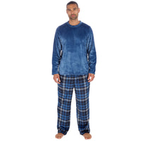 Cargo Bay Mens Polished Fleece Check Pyjamas