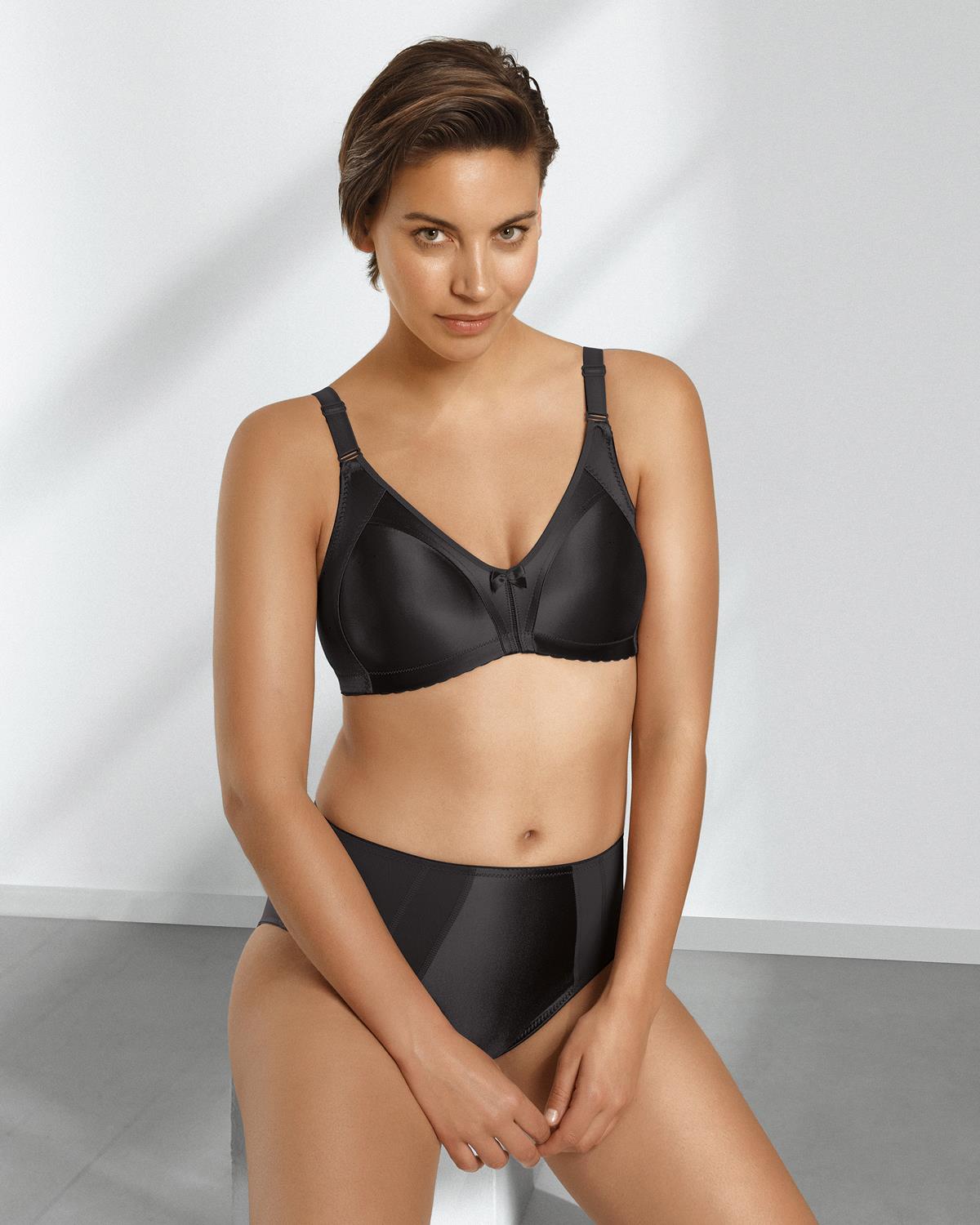 Naturana Womens Minimiser Soft Cup Bra - Black