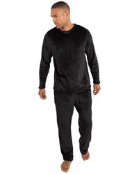 Cargo Bay Mens Ribbed Stripe Fleece Lounge Set