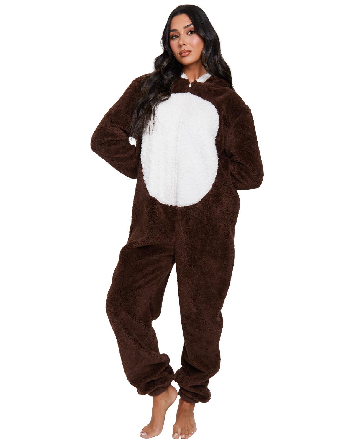 Loungeable Womens Fleece Reindeer Onesie