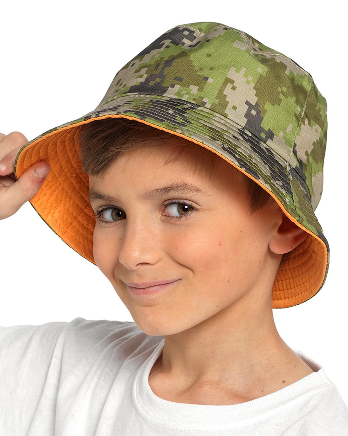 Kids Reversible Printed Bucket Hat