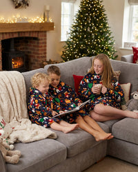 Huggable Kids Christmas Print Oversized Hoodie
