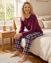 Indigo Sky Womens 100% Cotton Jersey Pyjamas