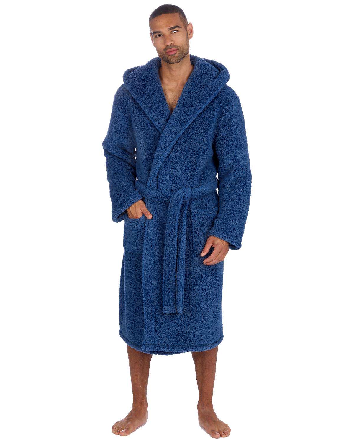 Cargo Bay Mens Borg Fleece Dressing Gown