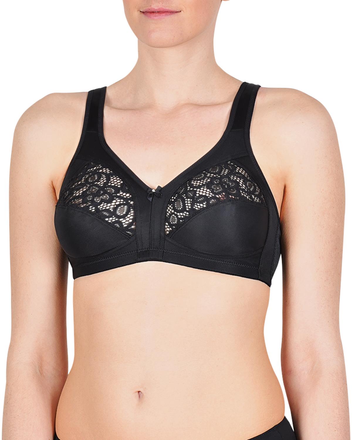 Naturana Womens Soft Cup Bra 5046 Black
