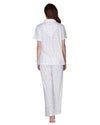 La Marquise Womens Flower Leaf Jersey Short Sleeve Pyjamas