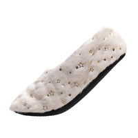 Womens Sherpa Lined Footie Slippers