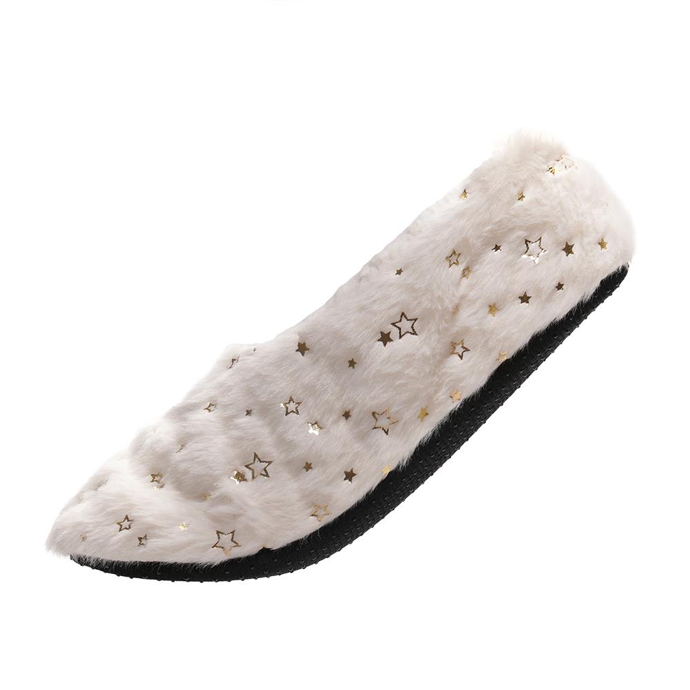 Womens Sherpa Lined Footie Slippers