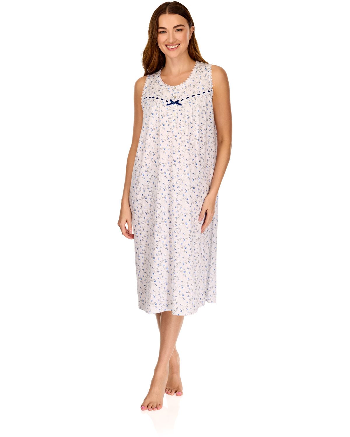 La Marquise Womens 'Velvet Rose' Sleeveless Nightie