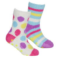 4 Pairs Girls Spots & Stars Cosy Socks