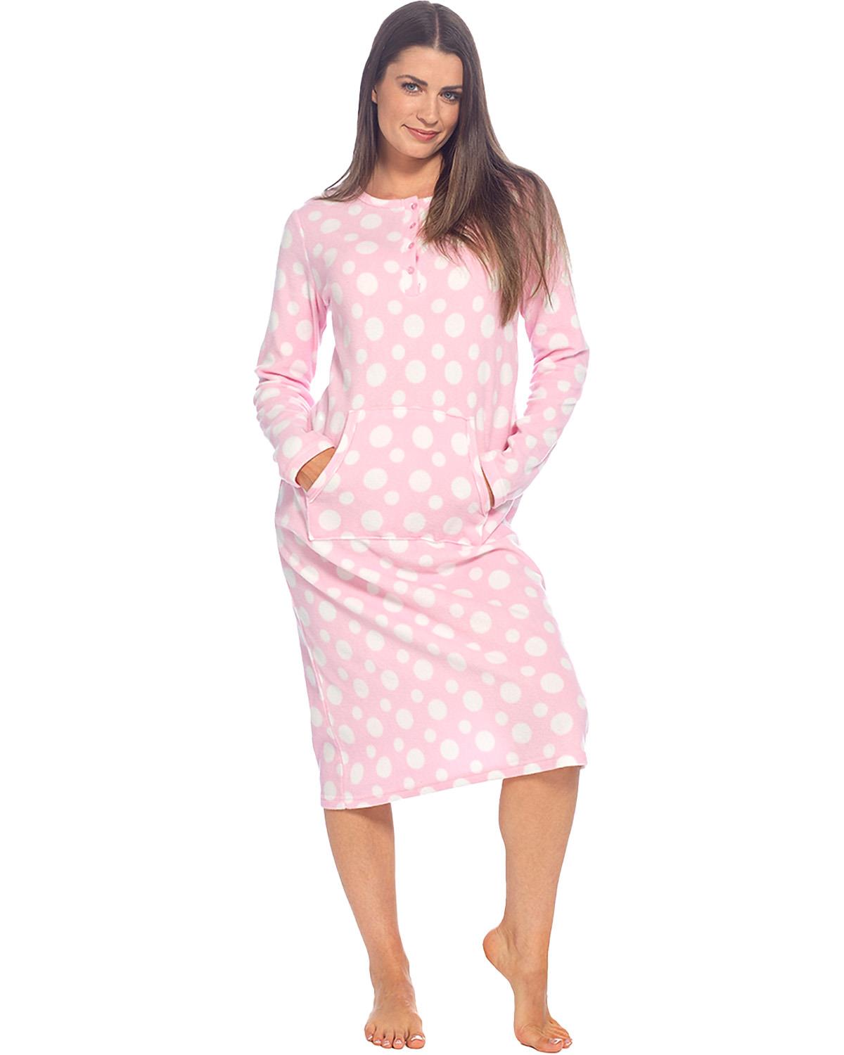 Wolfe and Harte Womens Polar Fleece Nightdress