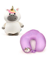 Swapseazzz Unicorn 2-in-1 Plush Travel Pillow & Toy