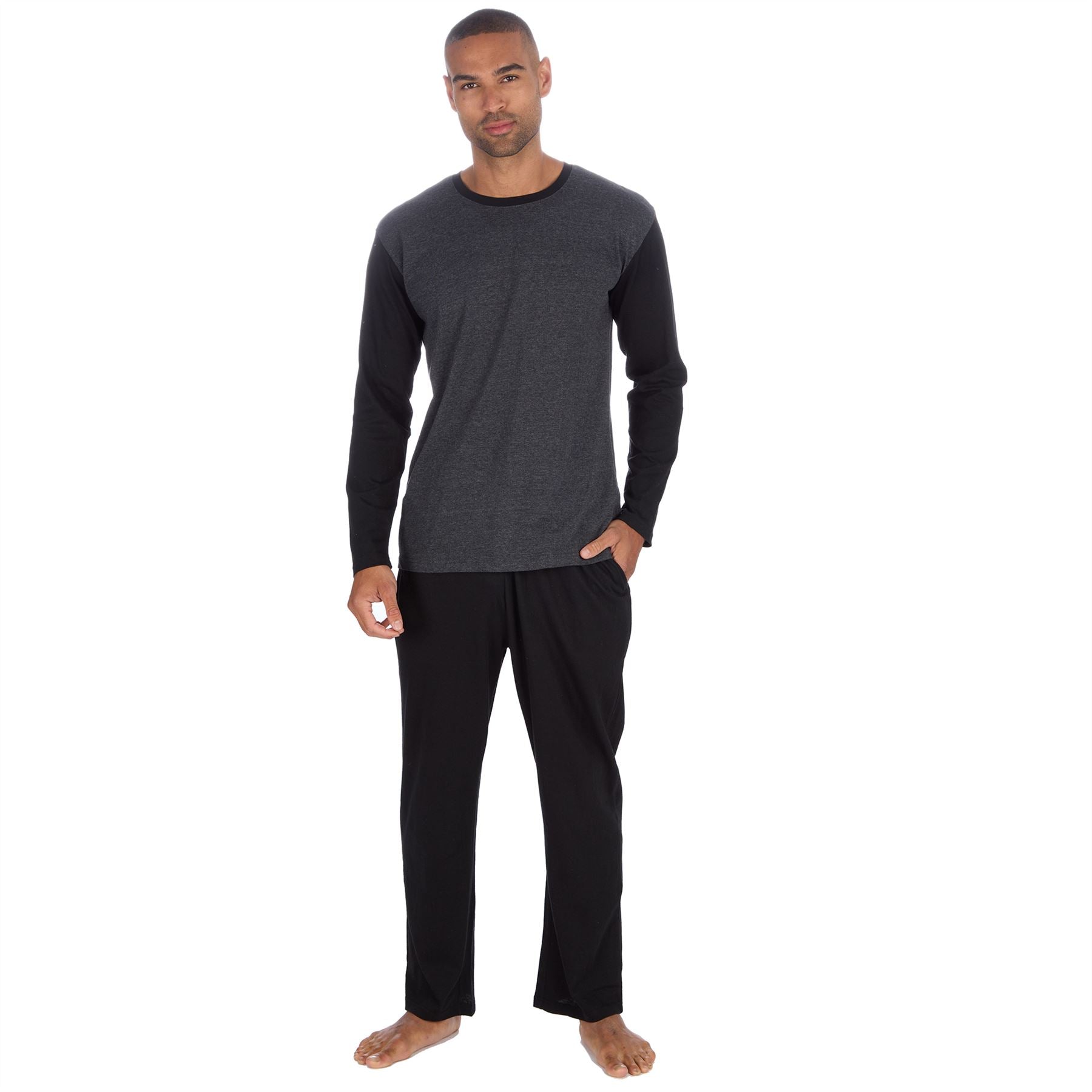 Momentii Mens Jersey Long Sleeve Pyjamas