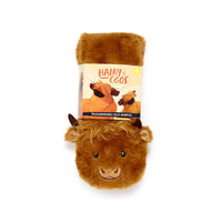 Highland Coo Cow Microwavable Plush Neck Warmer Lavender Heat Pad