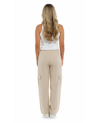 Indigo Roc Womens Linen Cargo Trousers