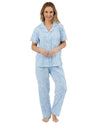 Marlon Womens Linear Floral Jersey Pyjamas