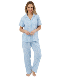 Marlon Womens Linear Floral Jersey Pyjamas