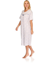 La Marquise Womens 'Velvet Rose' Short Sleeve Nightie