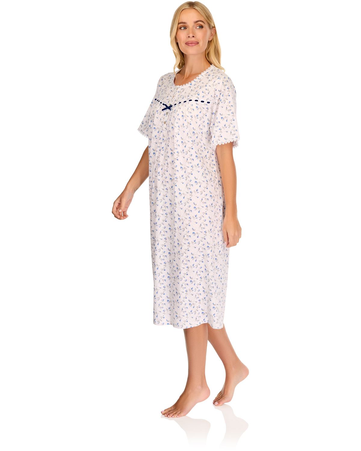 La Marquise Womens 'Velvet Rose' Short Sleeve Nightie