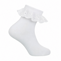 6 Pairs Girls Frilly Lace Ankle Socks