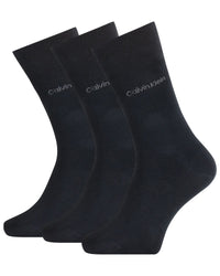 Calvin Klein Mens 3 Pack Dress Socks