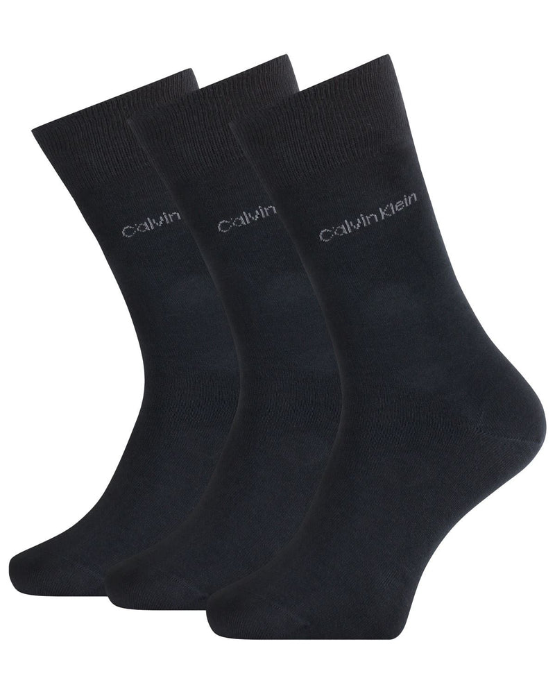 Calvin Klein Mens 3 Pack Dress Socks