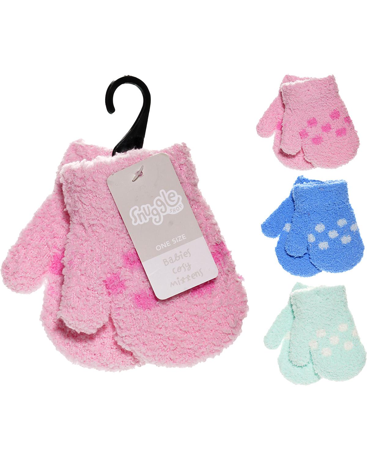 Snuggle Shop Babies Soft Touch Magic Mittens - 3 Pairs