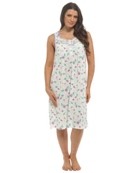 Slumber Hut Womens Sleeveless Floral Nightie