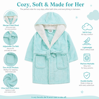 Girls Plush Fleece Dressing Gown