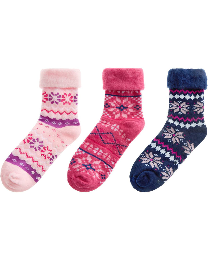 Forever Dreaming Womens 3 Pairs Cosy Bed Socks