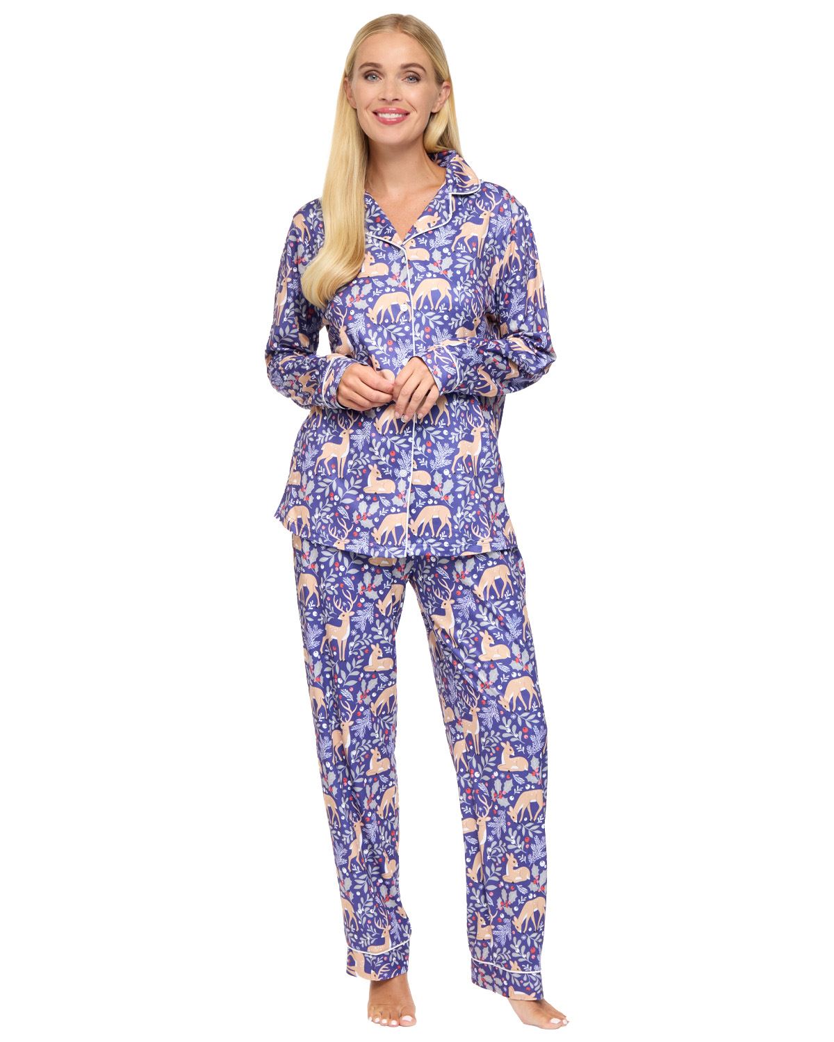 La Marquise Womens 'Cosy Wonders' Button Pyjamas