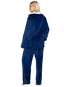 La Marquise Womens 'Blue Leopard' Supersoft Lounge Pyjamas