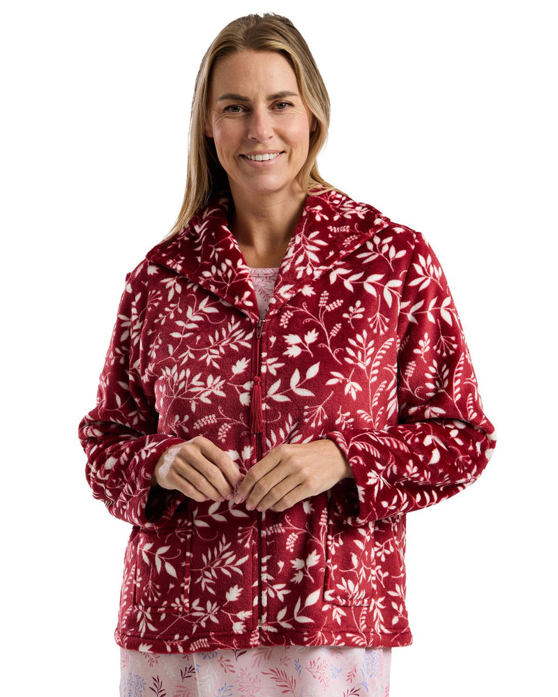 Marlon Womens Claudette Zip Bedjacket