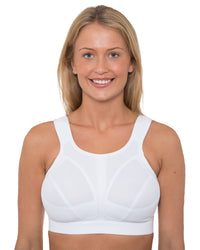 Gemm Womens Sports Bra (with Extender) - White