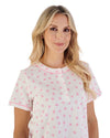 Slenderella Womens Leaf Print Jersey Pyjamas