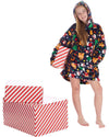 Huggable Unisex Christmas Print Oversized Hoodie