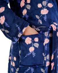 Slenderella Womens 46" Floral Wrap Dressing Gown
