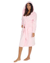 Huggable Womens Super Soft Flannel Fleece Hooded Robe