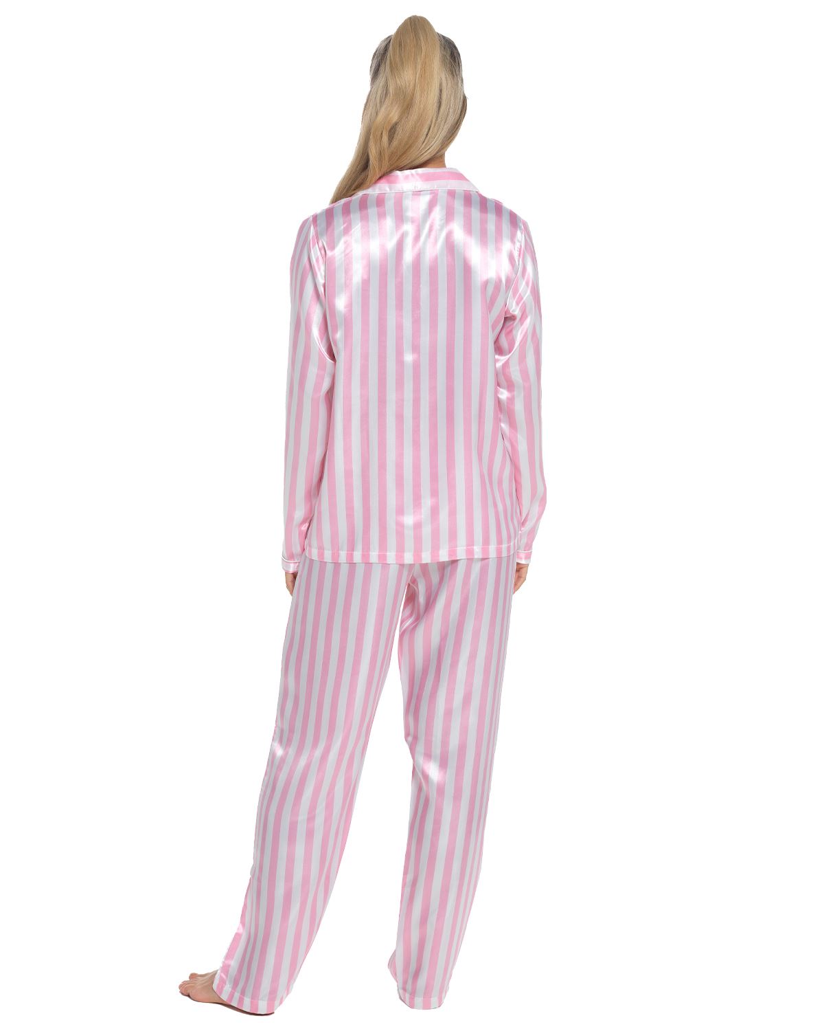 Slumber Hut Womens Satin Button Pyjamas
