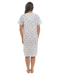 Slumber Hut Womens Woven Short Sleeve Floral Nightie