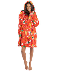 Huggable Unisex Christmas Print Oversized Hoodie