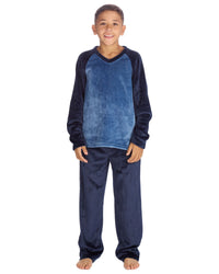Cargo Bay Boys Polished Fleece Plain Pyjamas