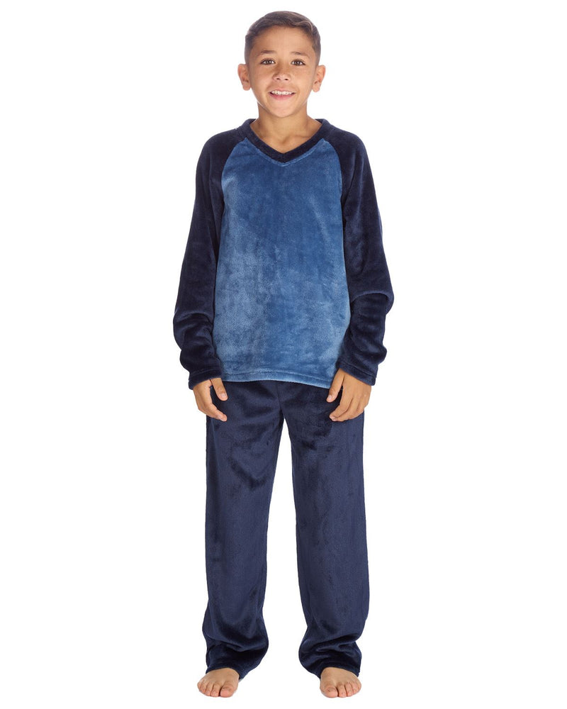 Cargo Bay Boys Polished Fleece Plain Pyjamas