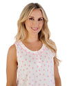 Slenderella Womens 38" Leaf Print Jersey Nightdress