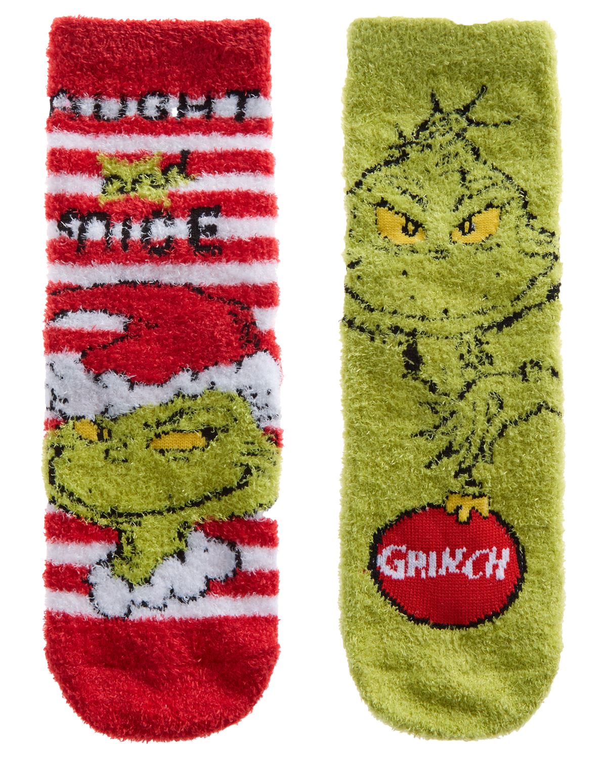 2 Pairs Family Grinch Cosy Socks